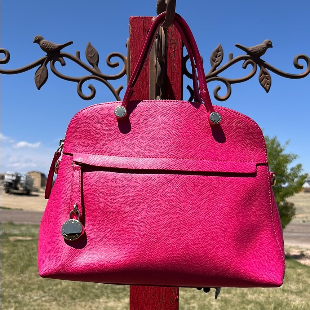 Furla Pink Leather Handbag